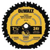 DEWALT 7 1/4" Circular Saw Blade 24T