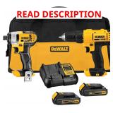 DEWALT 20V MAX Drill & Impact Kit. Missing Batter