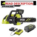 40V HP Brushless 16" Chainsaw, Missing Charger.