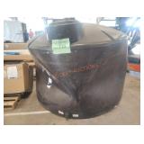 1550 gallon black vertical storage tank