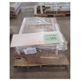 Portobello tile white zigzag 1ft by