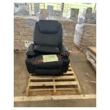 Black leather electric chair