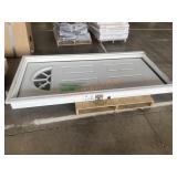 JELD-WEN 36x80 Fan-Lite 4-Panel Steel Door