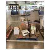 Wall hung toilet, mirror,unopened boxes