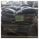 Premium brown wood mulch by the skid