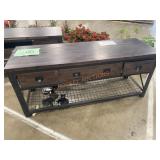 72?x24? Rolling 3-Drawer Desk (Damaged)