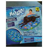 Fetching fun pet pool float