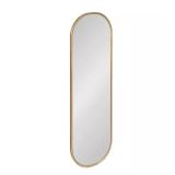 Large Oval Gold Mirror (48"H x 15.88"W)