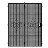 Su Casa 72x80 Black Projection Door