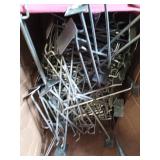 Pegboard hanging pins mixed sizes