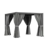 10 ft x 10 ft Louvered Aluminum Pergola