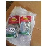 4 packs of clear light clips with foam strips
