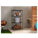 PRO Black 4-Tier Shelving Unit (36x72x24)