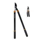 2-Piece Lopper and Hand Pruner Garden Tool Set