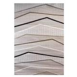 HomeRoots 5 ft x 8 ft Gray Beige Abstract Rug