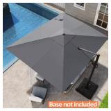 Dark Gray Aluminum Cantilever Umbrella