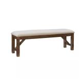 Powell Krause Rustic Umber Dining Bench