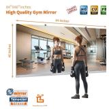 Extra-Large 46" W x 84" Rect Frameless Mirror