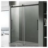 Stellar 2x76 Framelss Matte Black Door