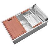 Ruvati 30" Round Corner Sink RVH8320