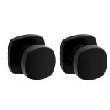 Kwikset Arroyo Matte Black Hall Knob, Rose