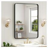 24 x 36 in. Black Aluminum Vanity Mirror