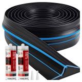 Blue Rubber Garage Door Threshold Seal 20 ft