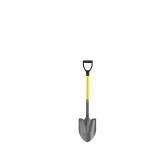 27 in. Fiberglass Handle Shovel, Round Point