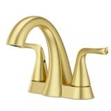 Willa 4-in Centerset Faucet Brushed Gold
