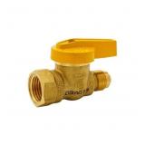 3/8 in. x 1/2 in. Brass FL x FPT 1-Piece Gas Valv