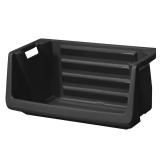 Husky 55-Gallon Stackable Storage Bin, Black