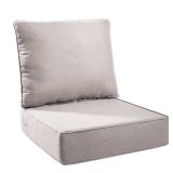 Duraolex 24x24x6 Square 2-Piece Chair Beige