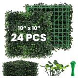 Grass Wall 24 Pack 10"x10" Boxwood Panels