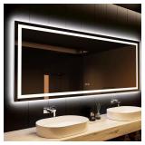 60x40 Frameless LED Mirror