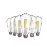 60W ST64 Dimmable LED Bulb, 4000K (6)