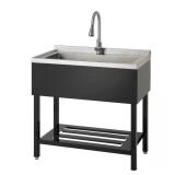 14" D x 30" W Freestanding Laundry Sink