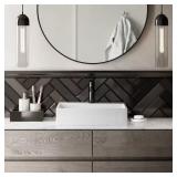 Claire Vessel Sink in Glossy White