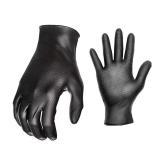 Large Black Nitrile Work Gloves (10-Count)