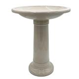 Classic 17.4 in. Resin Birdbath, Dusky Taupe