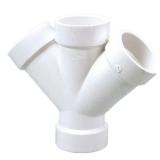 Box Lot 1-1/2 in. PVC DWV 45  All-Hub Wye Fitting