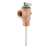 3/4 in. Bronze NCLX T&P Valve, 1-1/4 MNPT/FNPT