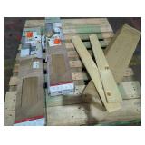 Skid Assorted Vinyl Plank and Hardwood Flooring