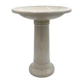 Classic 17.4 in. Resin Birdbath, Dusky Taupe