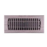 4x10 in. Plastic Floor Register, Gray Oak