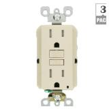Legrand 15A/125V GFCI Outlet 3-Pack