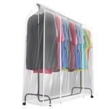Clear Plastic Clothes Rail Cover 65x23x72