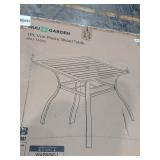 Iron Plastic Wood Table