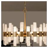 Mid-Century Gold Kitchen Island Chandelier