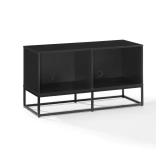 Enzo Black Medium Record Storage Console