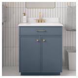 Marcotec 30" Slate Bath Vanity with Stone Top